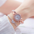 BS-FA1531 Fashion Rose Gold Rhinestone Cross Luxury watch